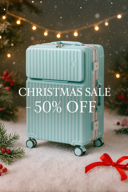 Fluxis CarryPro™ Smart Front-Open Aluminum Suitcase