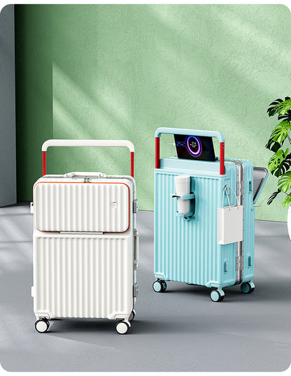 Fluxis CarryPro™ Smart Front-Open Aluminum Suitcase
