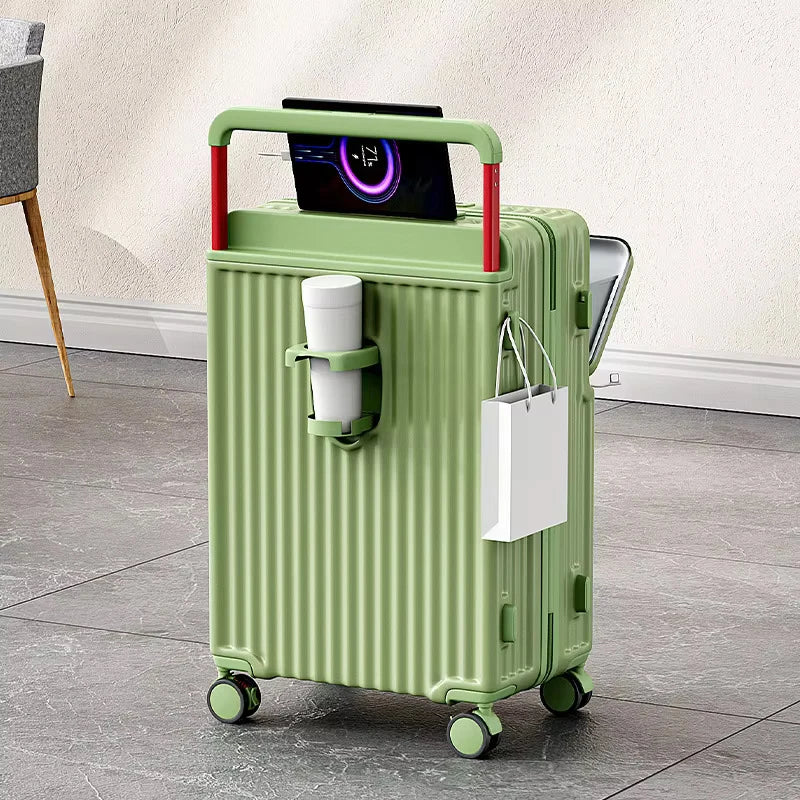 Fluxis CarryPro™ Smart Front-Open Aluminum Suitcase