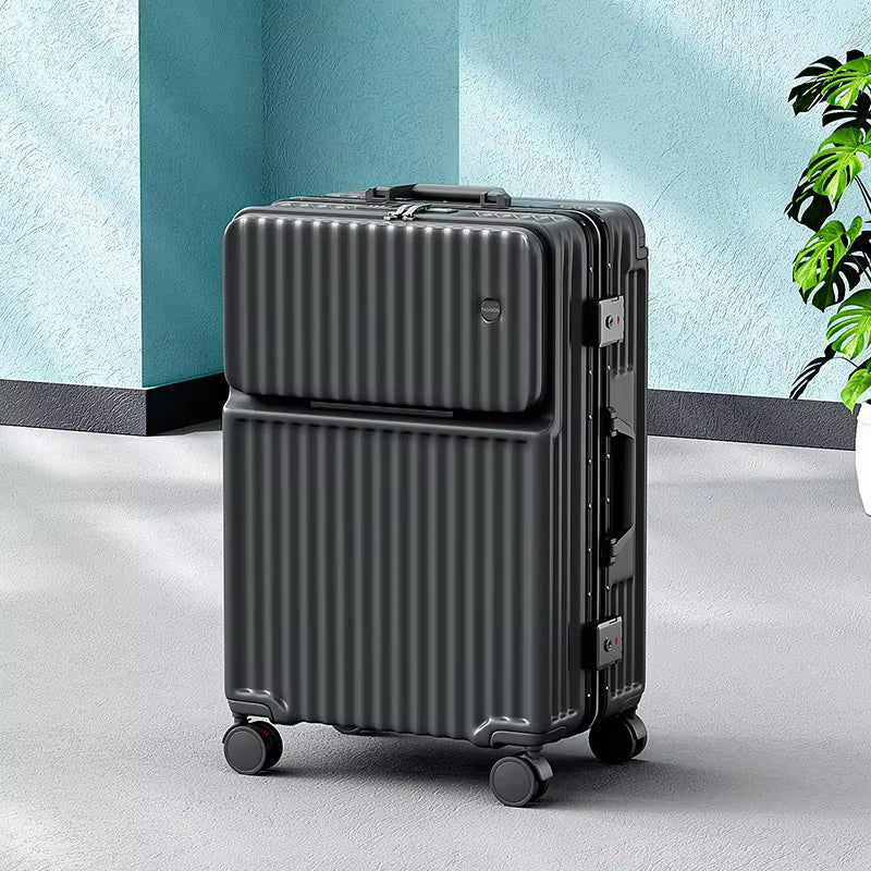 Fluxis CarryPro™ Smart Front-Open Aluminum Suitcase