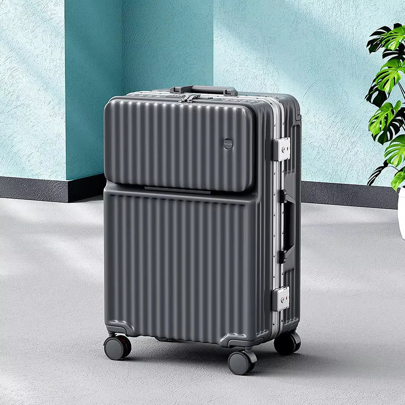 Fluxis CarryPro™ Smart Front-Open Aluminum Suitcase