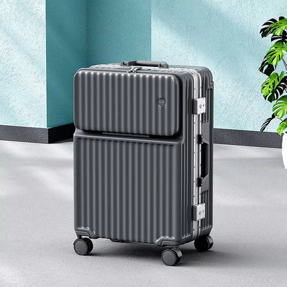 Fluxis CarryPro™ Smart Front-Open Aluminum Suitcase