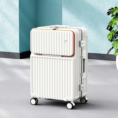 Fluxis CarryPro™ Smart Front-Open Aluminum Suitcase