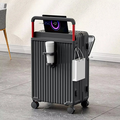 Fluxis CarryPro™ Smart Front-Open Aluminum Suitcase