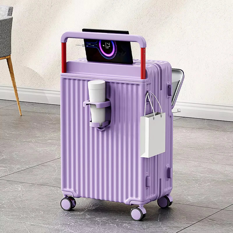Fluxis CarryPro™ Smart Front-Open Aluminum Suitcase