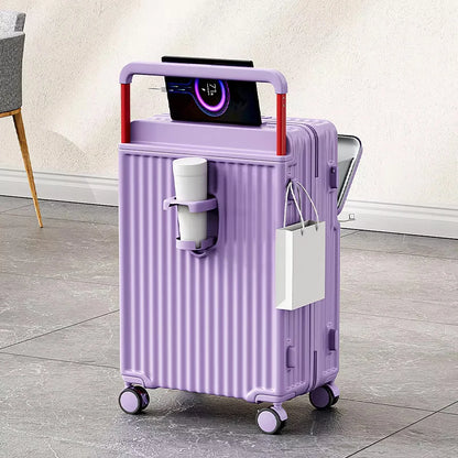Fluxis CarryPro™ Smart Front-Open Aluminum Suitcase