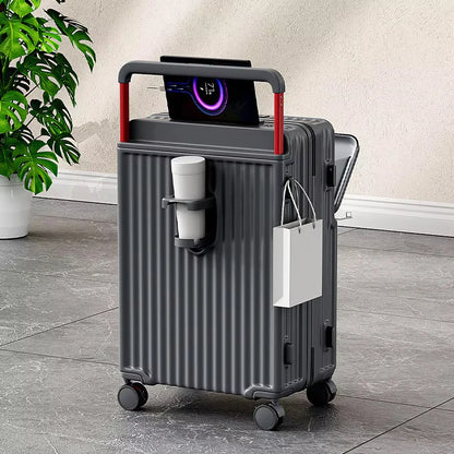 Fluxis CarryPro™ Smart Front-Open Aluminum Suitcase
