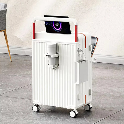 Fluxis CarryPro™ Smart Front-Open Aluminum Suitcase